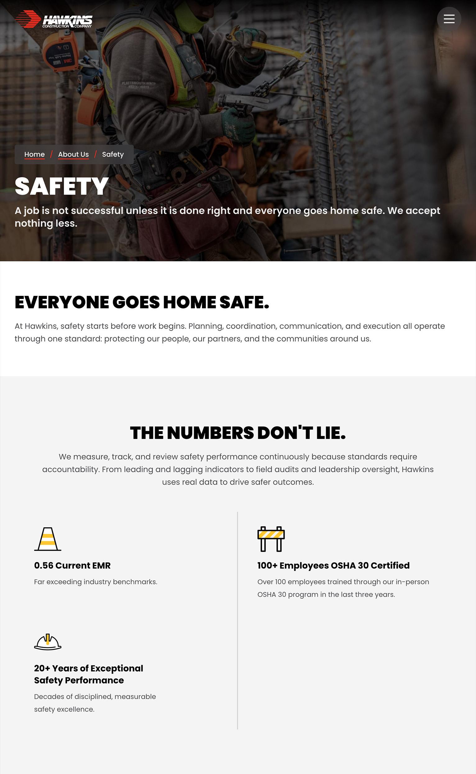 Hawkins Construction Built To Move Website Safety 1