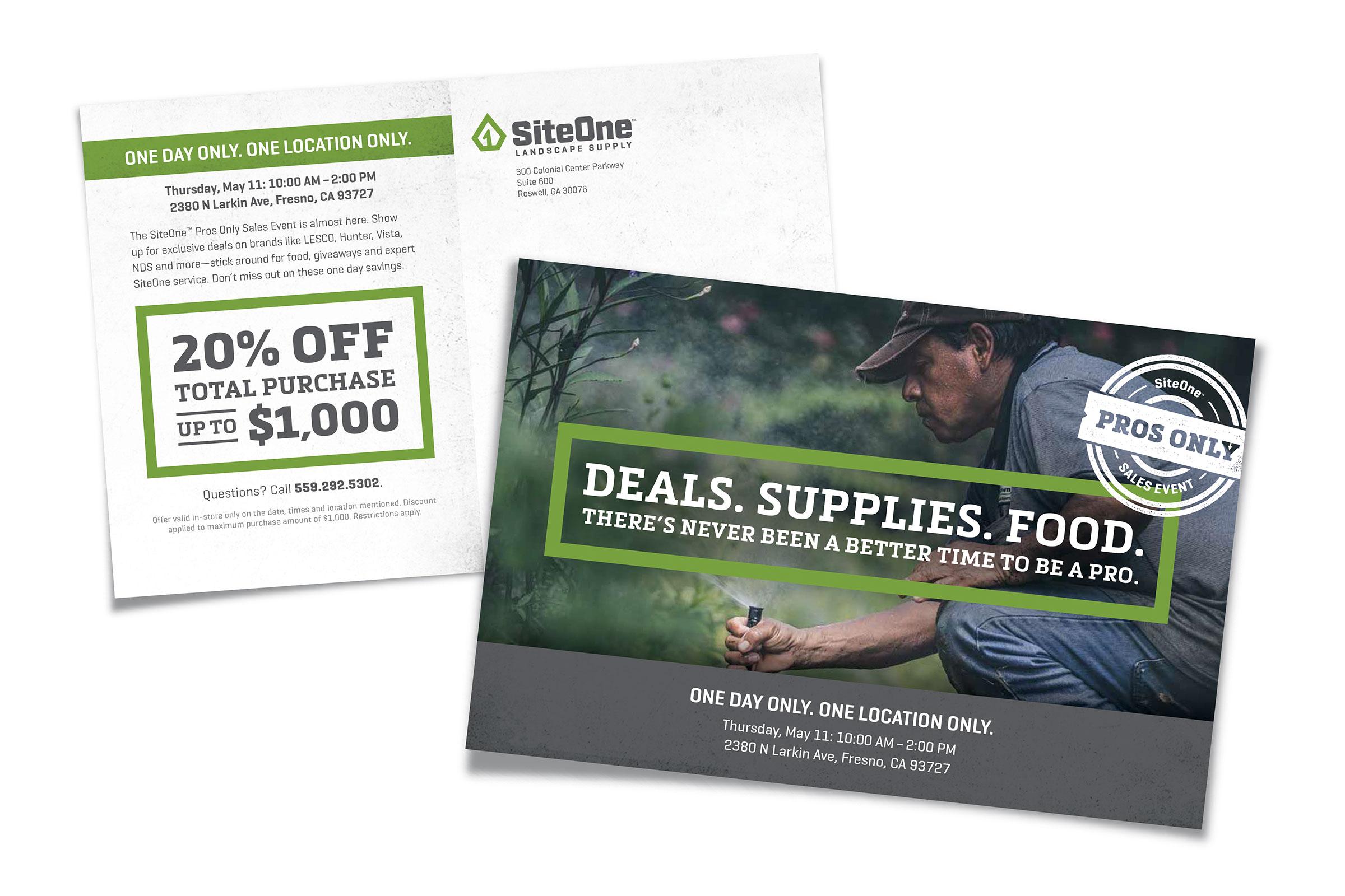 SiteOne Pros Only Mailer